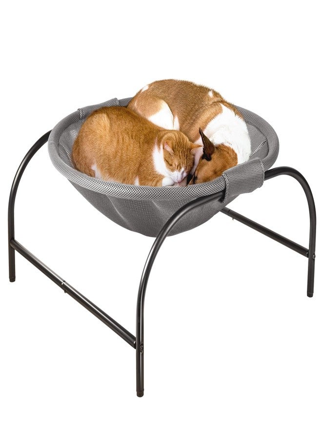 JUNSPOW Cat Bed [Large Size] Dog Bed Pet Hammock Bed Free-Standing Cat Sleeping Cat Supplies Pet Supplies Whole Wash Stable Structure Detachable Excellent Breathability Easy Assembly - Image 1