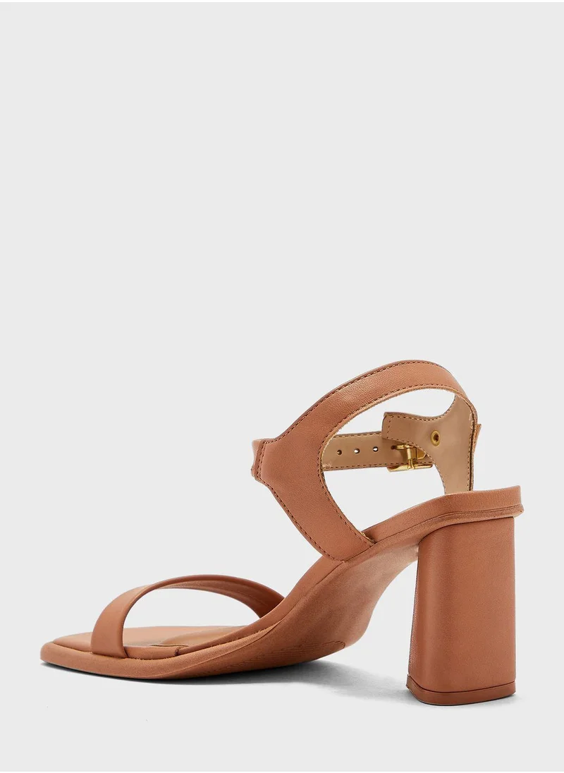 MOLECA Ankle Strap Mid Heel Sandals
