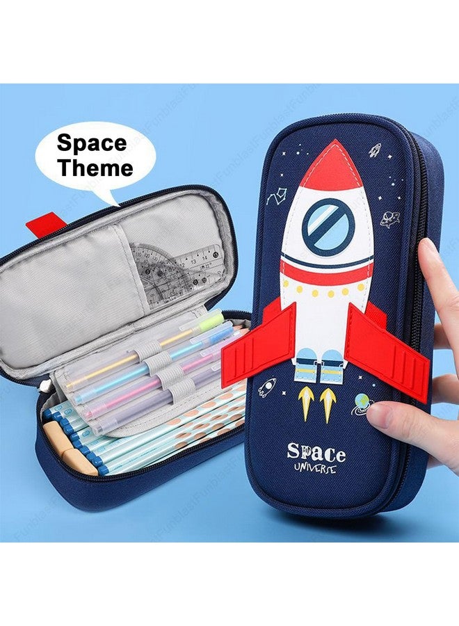 فنبلاست حافظة أقلام فن بلاست سبيس للأطفال، هدايا إرجاع بطابع الفضاء للأطفال، جراب أقلام للأطفال، صندوق أقلام للأطفال، حافظة أقلام للأولاد، هدايا إرجاع للأطفال - بطابع الفضاء - Image 3