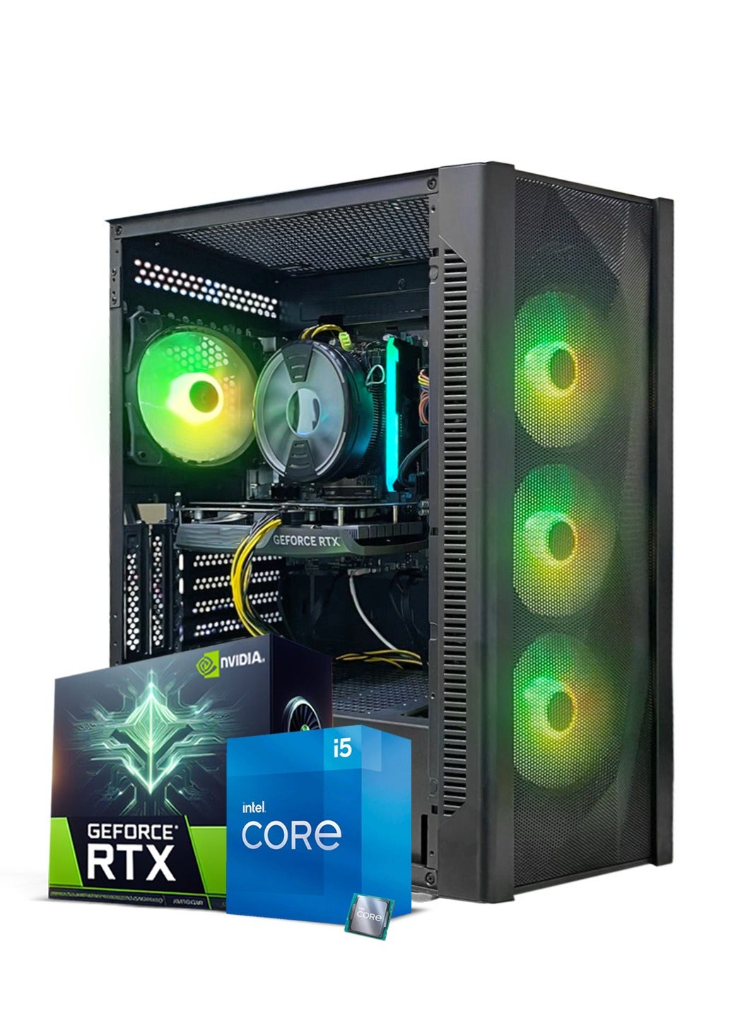 Shadow Blaze 5060 Gaming PC – Intel i5-13400F | 16GB RAM | 1TB SSD |NVIDIA GeForce RTX 5060 Graphic Card | Windows 11 Pro |Gaming Case Black