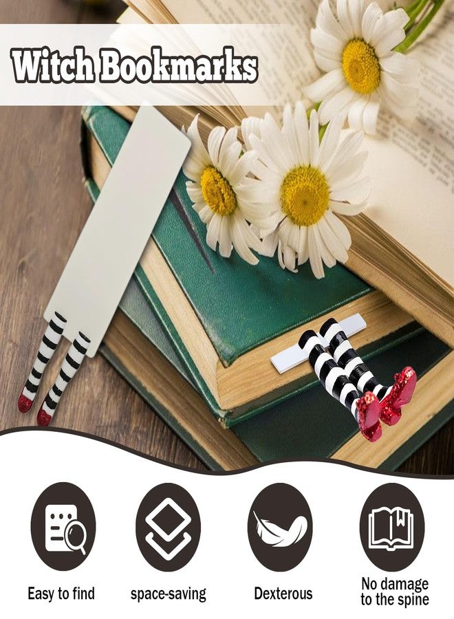 Xanadued Wicked Witch Bookmark, Wicked Book Mark, Witch Legs with Ruby Slippers Bookmark for Book Lovers Gifts Gift Ideas - Image 3