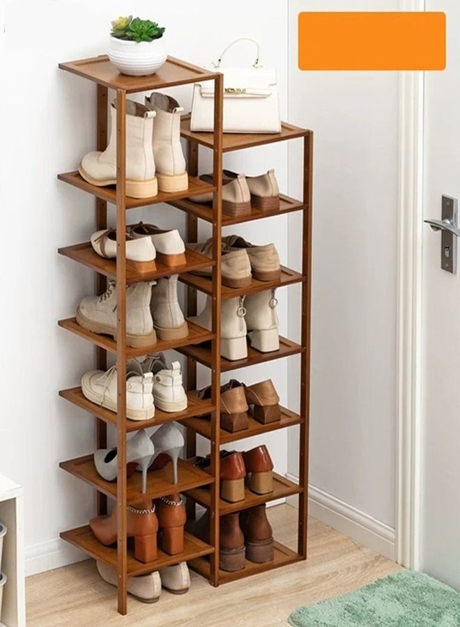 fashionhome رف تخزين الأحذية متعدد الطبقات من الخيزران - Image 1