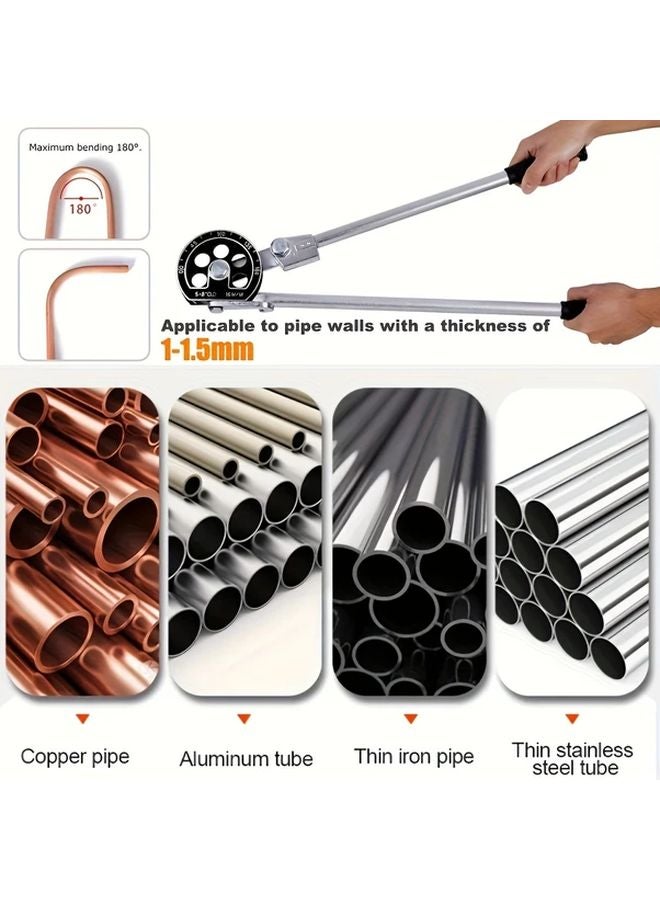 5 8 Inch 16mm Heavy Duty Manual Pipe Bender Zinc Coated Aluminum Steel Construction - Image 5