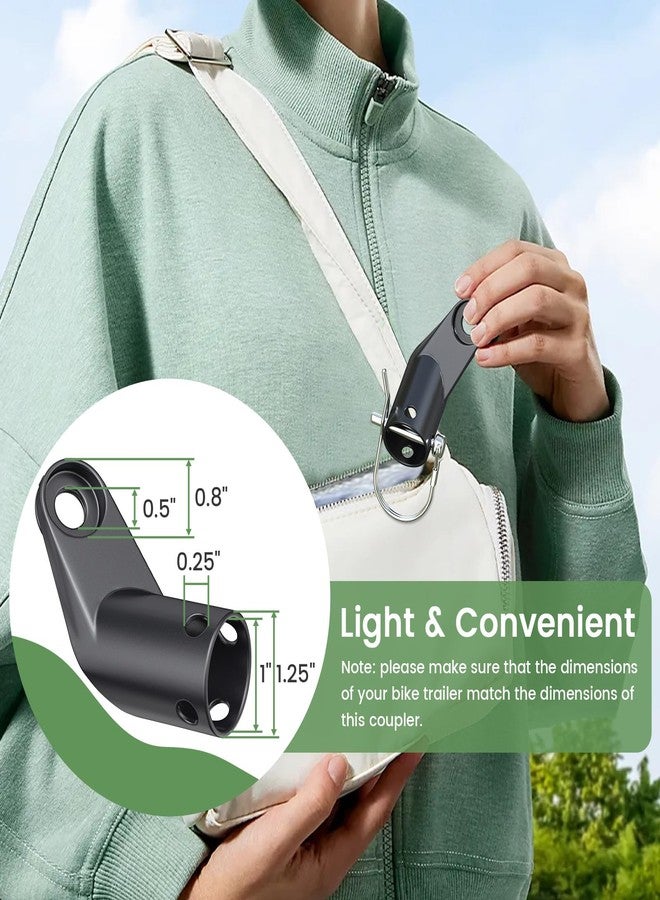 Zoaogo Bike Trailer Hitch - Heavy-Duty Bike Trailer Attachment for Cargo Trailers, Compatible with Schwinn Instep Trailers, Easy-to-Install Bicycle Trailer Hitch Connector (Pack of 1) - Image 2