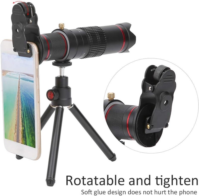 cheekyglo Monocular Telescope with Tripod and Phone Clip, 22X Zoom Telephoto Telescope for Smartphone, for Games/Concerts/Travel/Bird Watching/Camping/Hiking - Image 2