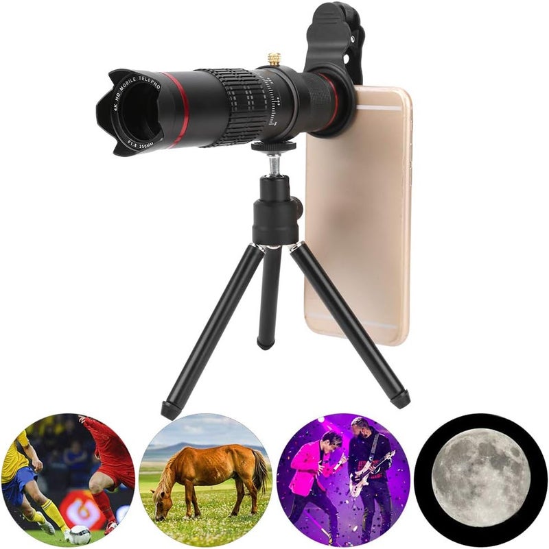 cheekyglo Monocular Telescope with Tripod and Phone Clip, 22X Zoom Telephoto Telescope for Smartphone, for Games/Concerts/Travel/Bird Watching/Camping/Hiking - Image 5