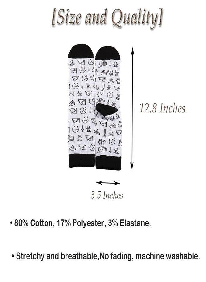 TOBGBE 2 Pairs Audiologist Socks Ear Doctor Gift Audiology Graduation Gift Audiologist Retirement Gift (Audiologist Socks) - Image 2