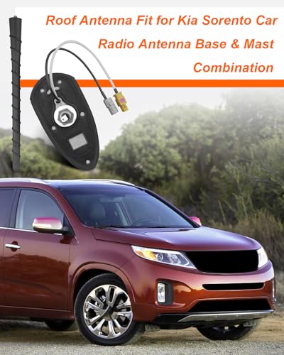 JUQAFY Roof Antenna & Base Fit for Kia Sorento 2011 2012 2013 2014 2015, Replace 96210-1u000 - Image 2
