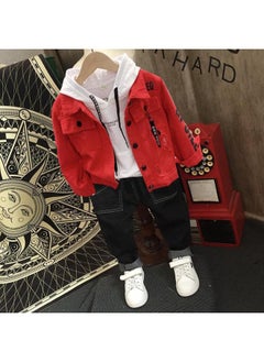 Children's 20 9 Spring And Autumn New Denim Jacket 9 9 Sweater 730003 With Pants 2 6