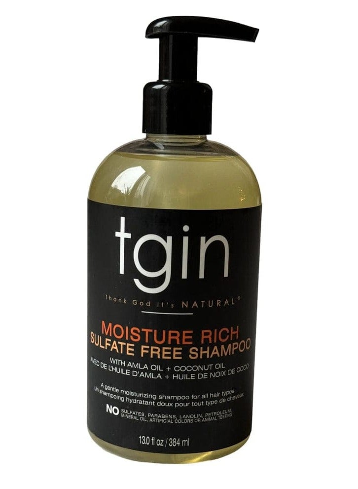 Tegen Naturals Sulfate Free Moisture Rich Shampoo for Dry Hair - Curly Hair - 13 oz