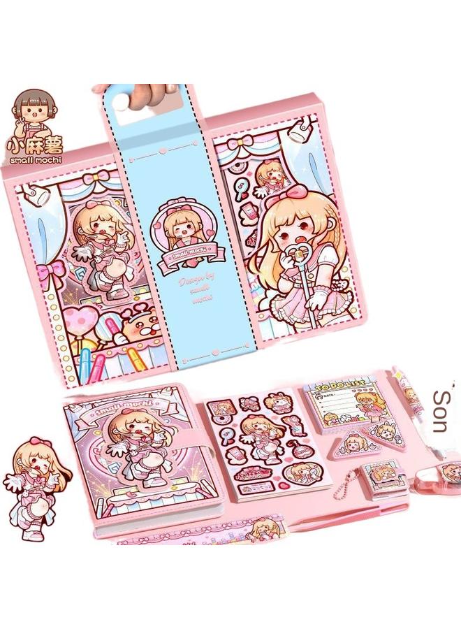 Small Potato Hand Account Suit Gift Box New Notebook Book High Color Value Children's Girl Hand Account Book Deluxe Version Full