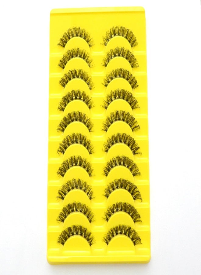 Luwigs Wispy Fluffy Eye Lashes False Eyelashes Faux Mink Eyelashes 3D Volume False Eyelashes Thick Soft Curly Fake Lashes 10 Pairs Black - Image 4