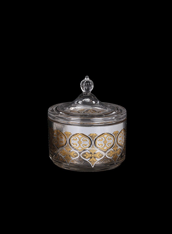 Dove 20-Piece Tea & Coffee Glass Set Clear/Gold/Silver, Serve for 6 - Image 3