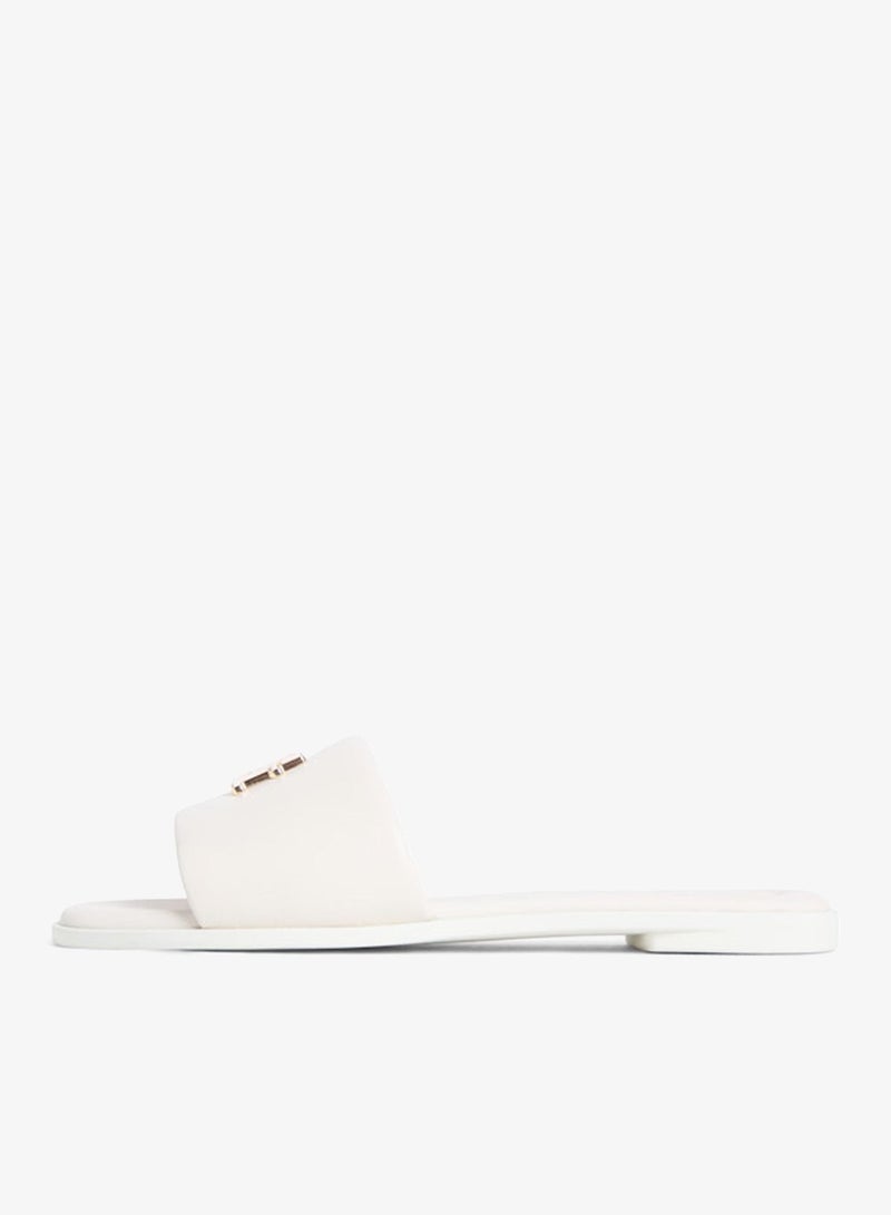TOMMY HILFIGER Leather TH Monogram Strap Mules - Image 3