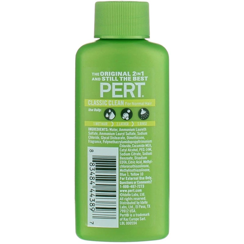 Pert Plus, Happy Medium 2 in 1 Shampoo Plus Conditioner - 1.7 oz, 3 Pack - Image 3