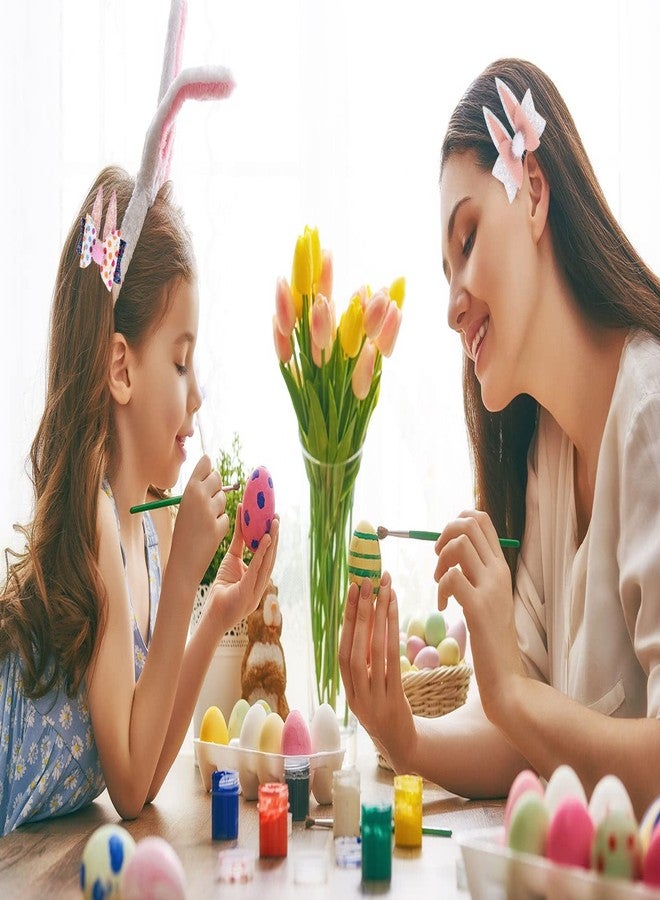 Whaline St. Patrick's Day & Easter Bow Clips Glitter Shamrock Clover Bunny Rabbit Hair Pins Quicksand Sequin Bow Hair Barrettes Alligator Clip Hair Accessories for Girls Women Birthday Gifts, 4 Pack - Image 4