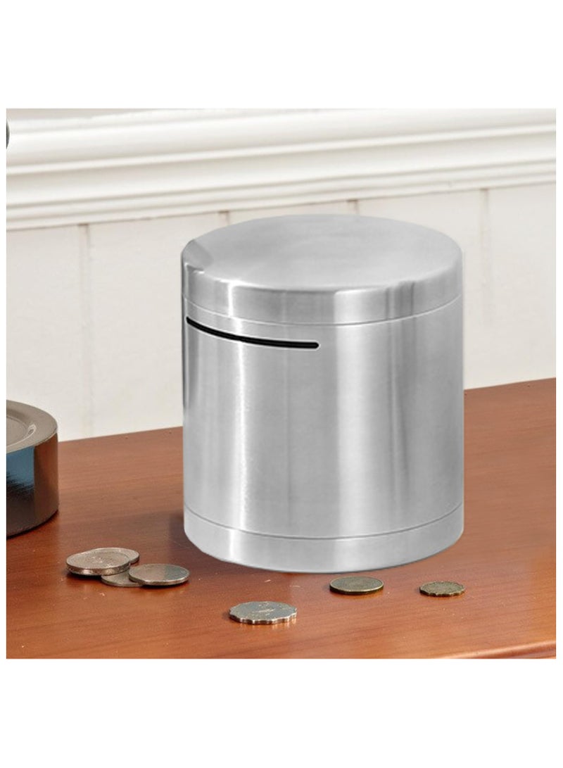 Piggy Bank For Cash/Coin Safe Saving Stainless Steel Safe Money Bank for Adults/Kids Saving, Money Saving Box(Must Break to Open Metal to Get Money)-5.9 Inch - Image 4