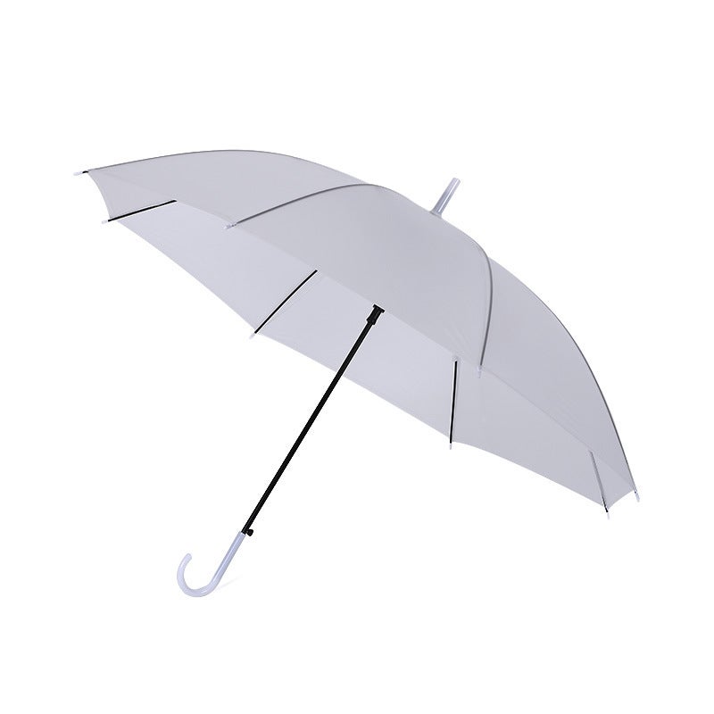 Stock Available White Color Eco-Friendly Automatic Rain Umbrella Disposable Creative Internet Celebrity Umbrella Street Stall Embossed white 