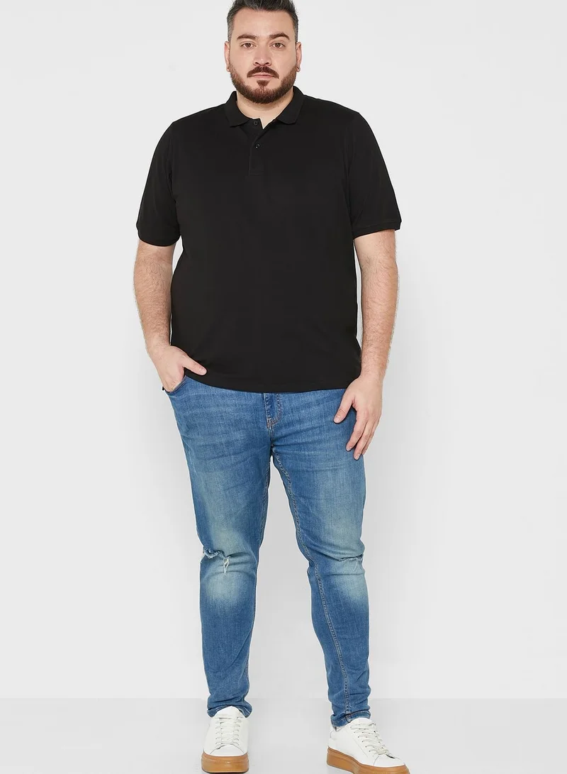 Seventy Five Plus Size Polo Shirt