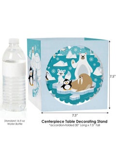 Big Dot of Happiness Arctic Polar Animals Winter Baby Shower Or Birthday Party Centerpiece And Table Decoration Kit  - Image 5