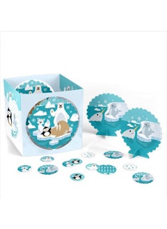 Big Dot of Happiness Arctic Polar Animals Winter Baby Shower Or Birthday Party Centerpiece And Table Decoration Kit  - Image 4