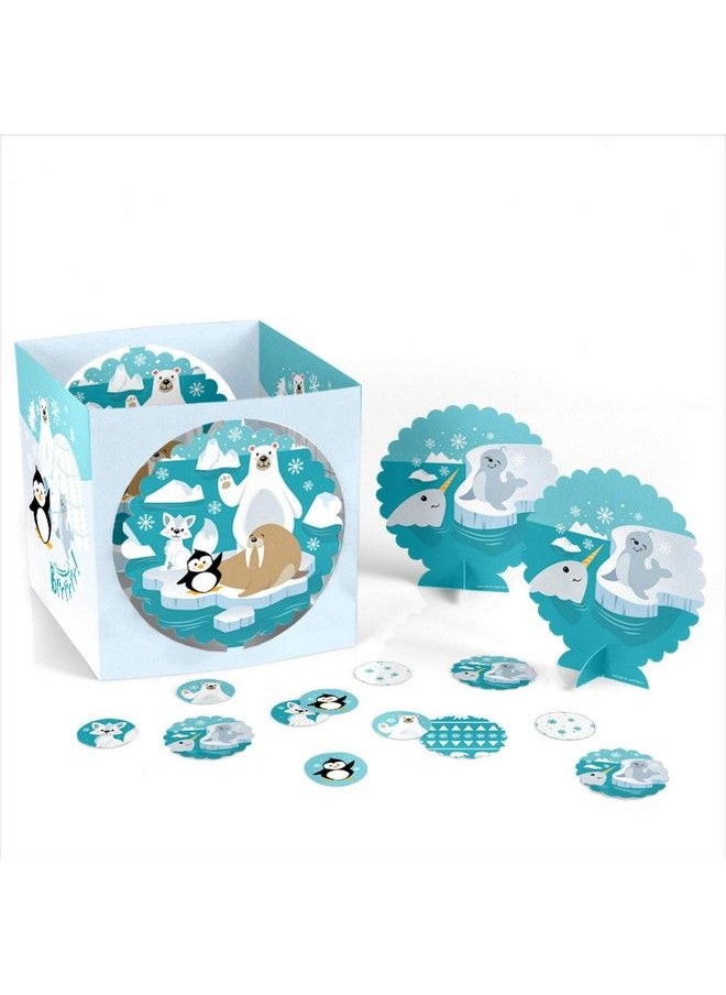 Big Dot of Happiness Arctic Polar Animals Winter Baby Shower Or Birthday Party Centerpiece And Table Decoration Kit  - Image 4