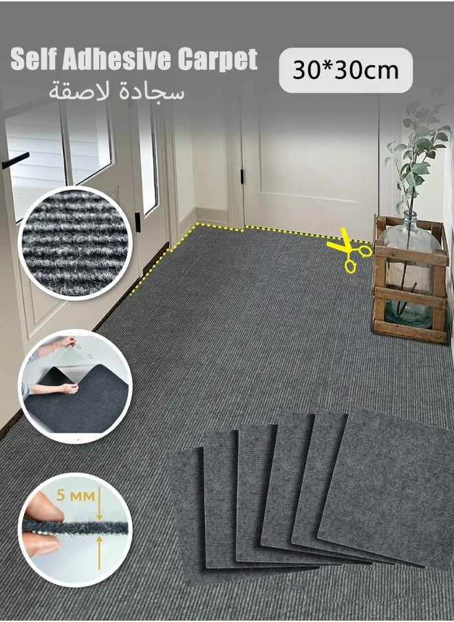 Optico Carpet Tiles Peel and Stick - Multi-Purpose Floor Mat for Home and Pets, Non-Slip, Vacuum Safe, Self Adhesive Carpet Floor Tile Peel & Stick, DIY Flooring for Kitchen, Dining Room, Bedrooms & Bathrooms by Decor  - Image 1
