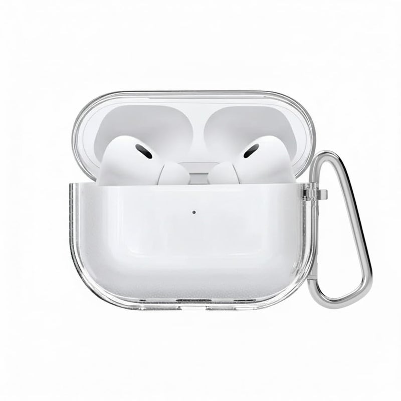 iCare Clear Case for AirPods Pro 3 (2025) – Shockproof Transparent Protective Cover with Holder Hook, Scratch-Resistant TPU Case Compatible with Apple AirPods Pro 3rd Generation