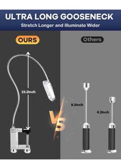 Generic Grill Lights for Outdoor Grill, Grilling Gifts for Men, Grill Accessories Mens Gifts for Festival, Magnetic Base u0026 Built-in Clamp BBQ Light, Long Flexible Gooseneck, Stuffers Gifts for Men  - Image 4