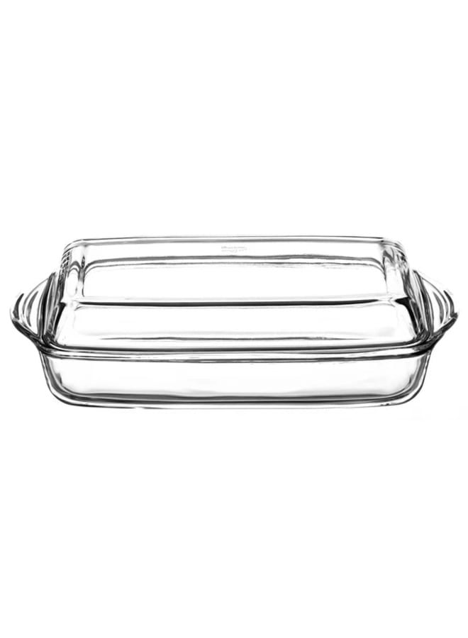 Borcam - Rectangular Casserole with Cover - 1.95 Lit - Tempered Glass