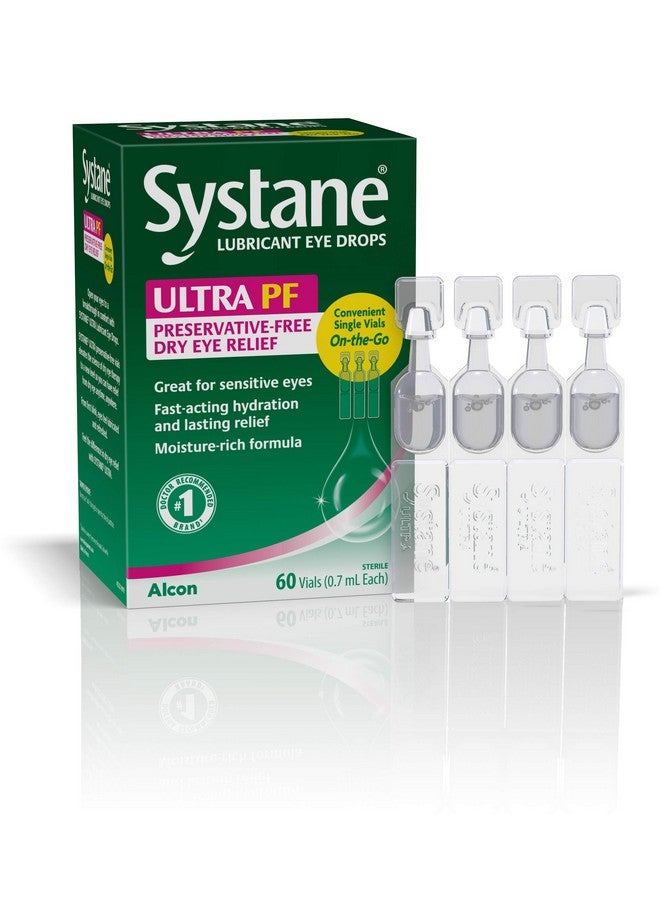 Systane Ultra Lubricant Eye Drops, 60 Count (Pack of 1), (Packaging may vary) - Image 1