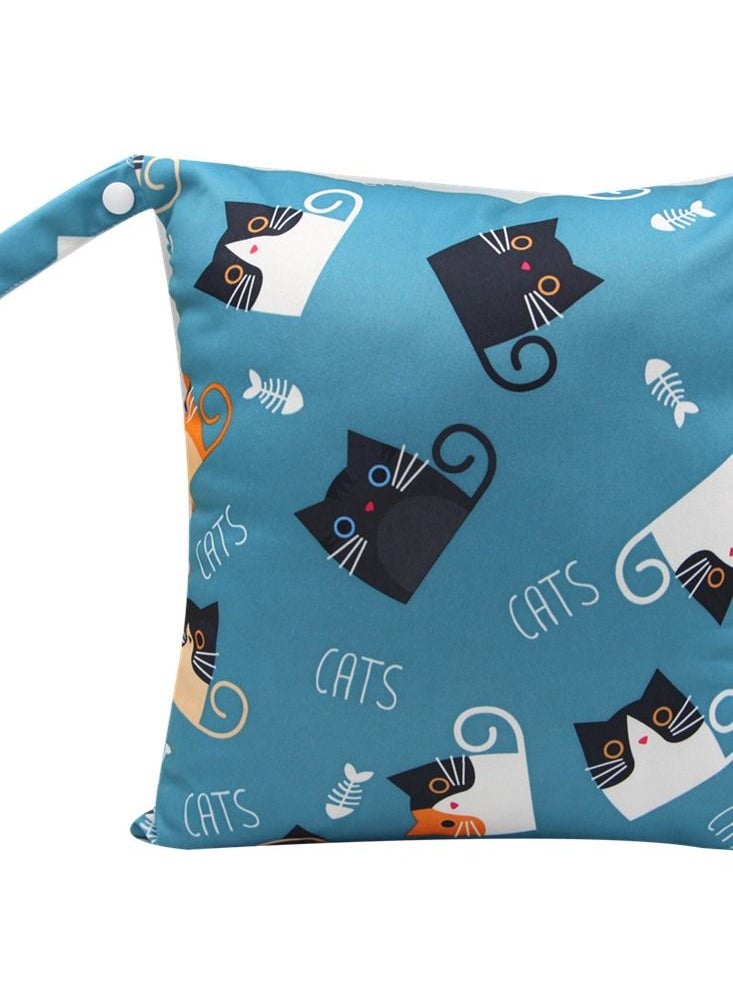 Loquat Cartoon Cute Print Stroller Hanging Bag Multi-functional Diaper Storage Bag Diaper Pad Hanging Bag  - Image 1