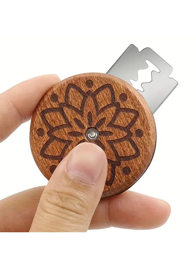 1 Piece Rosewood Bread Lame Set with Replaceable Blades Handheld Artisan Dough Scoring Tool Non Electric Baking Accessory for European Baguette and Bread Making - Image 4