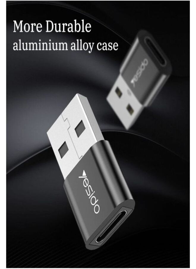 Yesido - Connector To Adapter- Fast Charging And Data Transfer type C to USB - Image 1