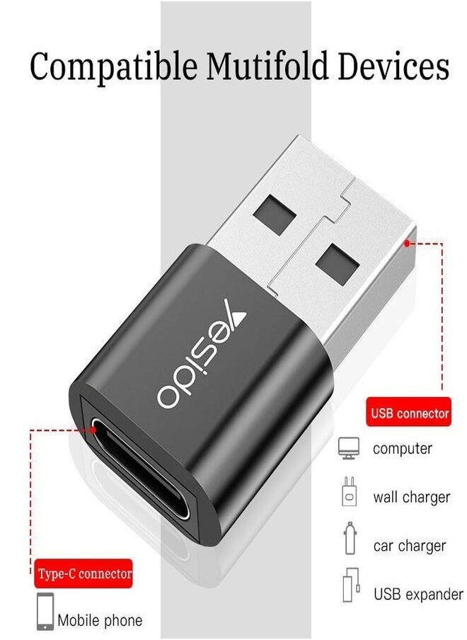 Yesido - Connector To Adapter- Fast Charging And Data Transfer type C to USB - Image 1