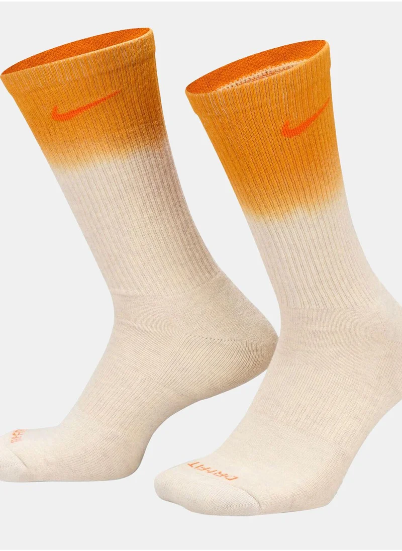 نايكي Everyday Plus Cushioned Crew Socks (2 Pairs)