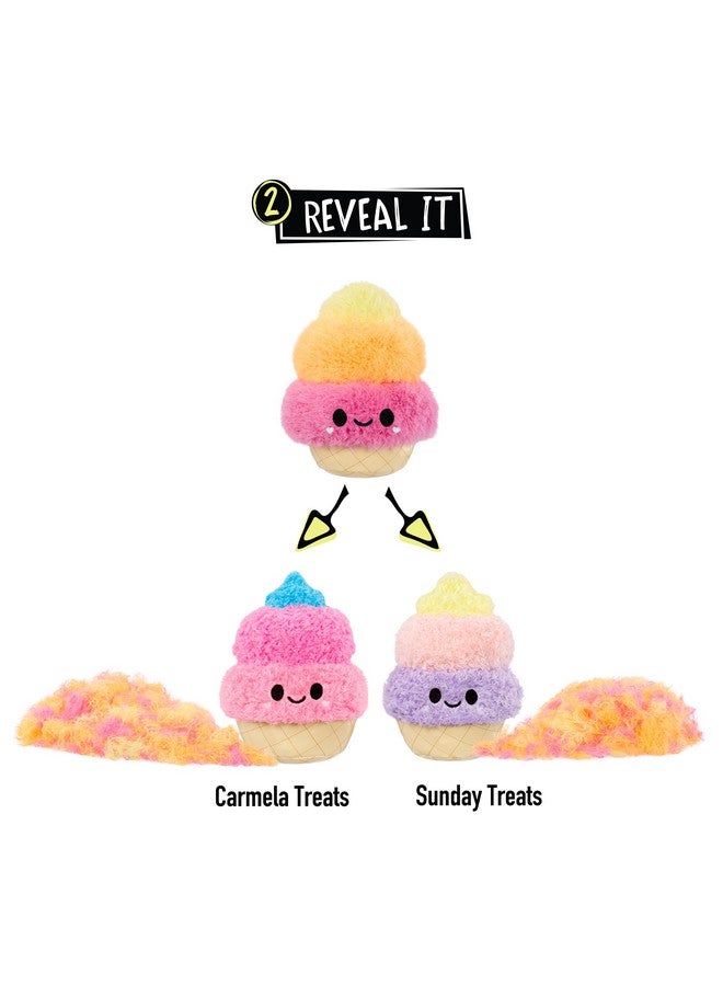 Ice Cream Small Collectible Feature Plush Surprise Reveal Unboxing With Huggable Asmr Fidget Diy Fur Pulling Ultra Soft Fluff