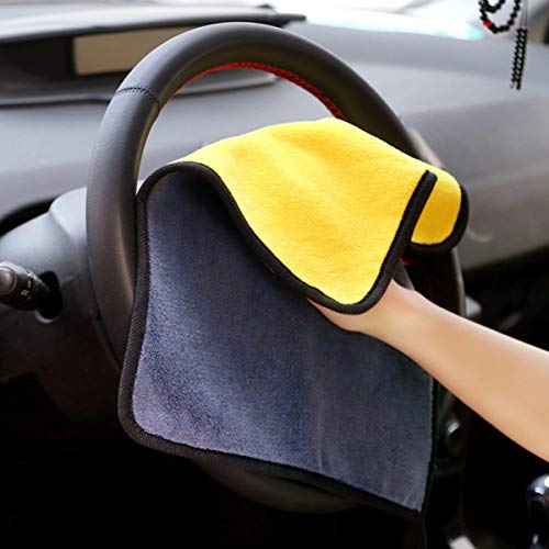 CAR SAAZ® Microfiber Cloth 800 GSM Pack of 6 (40X30 CM) | Mix Colors Microfiber Towels | Super Absorbent Car Cleaning Cloth | Multi-Purpose Towel for Detailing, Cleaning, Washing, Polishing & Drying - Image 5