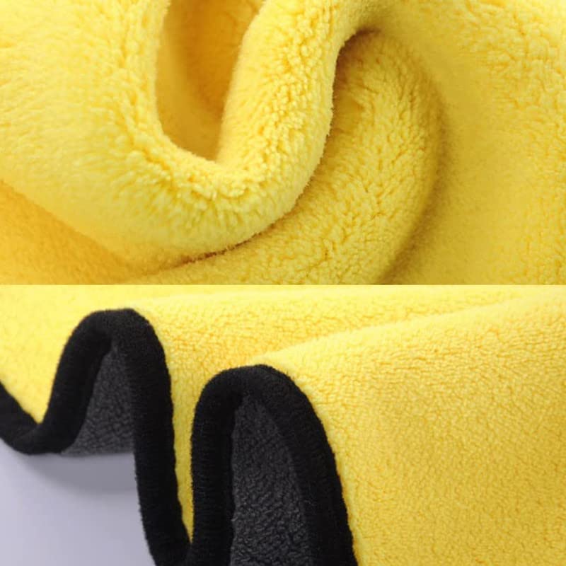 CAR SAAZ® Microfiber Cloth 800 GSM Pack of 6 (40X30 CM) | Mix Colors Microfiber Towels | Super Absorbent Car Cleaning Cloth | Multi-Purpose Towel for Detailing, Cleaning, Washing, Polishing & Drying - Image 3