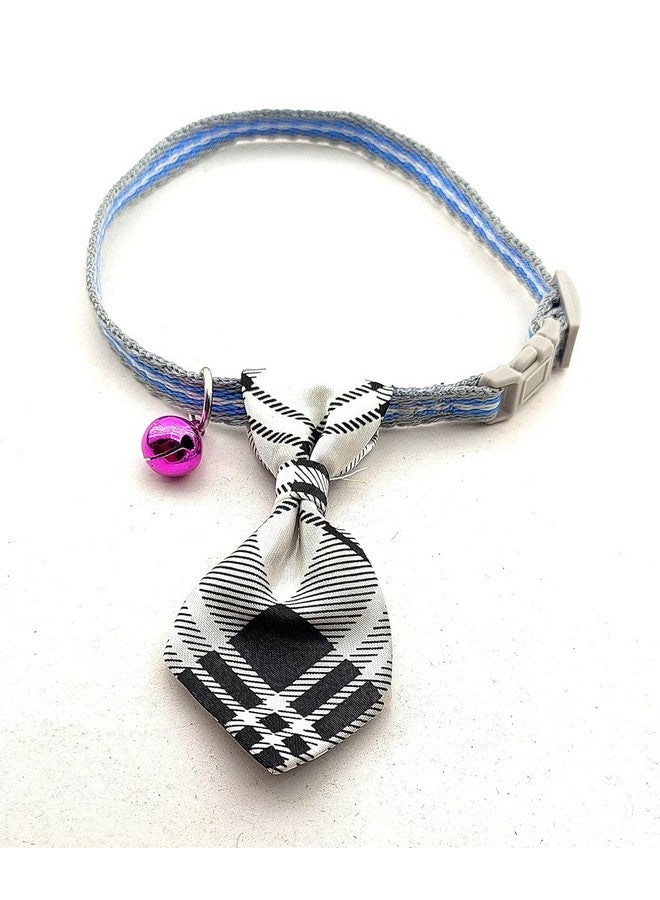 ربطة عنق للحيوانات الأليفة - ربطة عنق مربعة أنيقة مع جرس، حزام طوق بإبزيم أمان قابل للتعديل لإكسسوارات الحيوانات الأليفة (عبوة من قطعتين) - Image 2