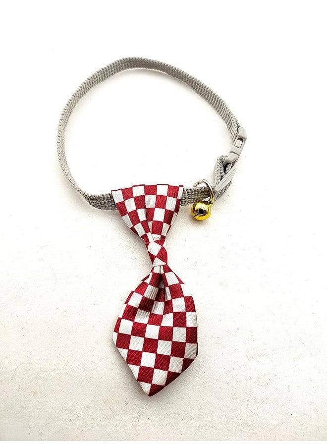 ربطة عنق للحيوانات الأليفة - ربطة عنق مربعة أنيقة مع جرس، حزام طوق بإبزيم أمان قابل للتعديل لإكسسوارات الحيوانات الأليفة (عبوة من قطعتين) - Image 5