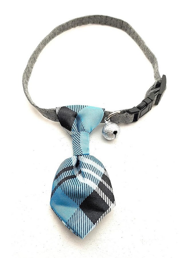 ربطة عنق للحيوانات الأليفة - ربطة عنق مربعة أنيقة مع جرس، حزام طوق بإبزيم أمان قابل للتعديل لإكسسوارات الحيوانات الأليفة (عبوة من قطعتين) - Image 3