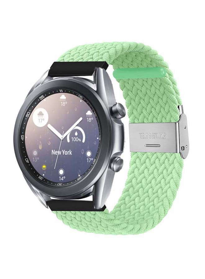 بيرفيي Adjustable Braided Solo Loop Band For Samsung Galaxy Watch 3 Pistachio - Image 2