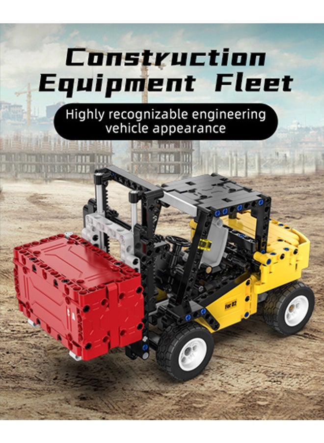 CaDA Car Toy Building Blocks Yellow Forklift C65002W 388pcs for +8 Years old - Image 4