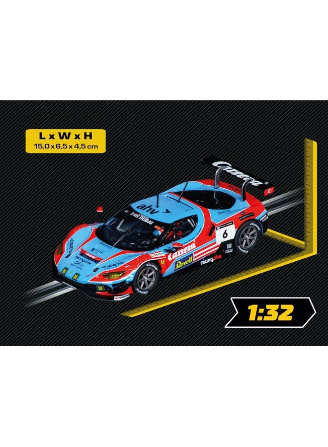 Carrera 27800 Ferrari 296 GT3, No. 20" 24H Dubai 1:32 Scale Evolution Analog Slot Car - Image 3
