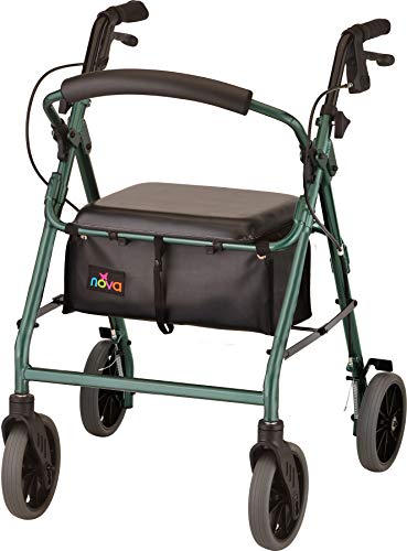 NOVA Medical Products Zoom Rollator Walker 22 Inch Pack of 1 - Image 2