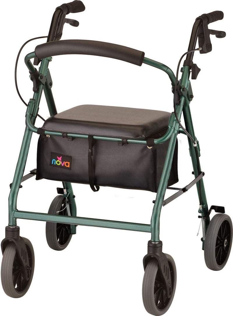 NOVA Medical Products Zoom Rollator Walker 22 Inch Pack of 1 - Image 3