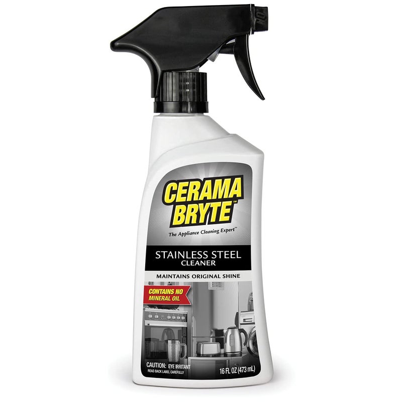 Cerama Bryte Stainless Steel Polish Spray, Streak-Free Shine, Clean and Protect, High Strength Formula. 16 Fl Oz (Pack of 1) - Image 1