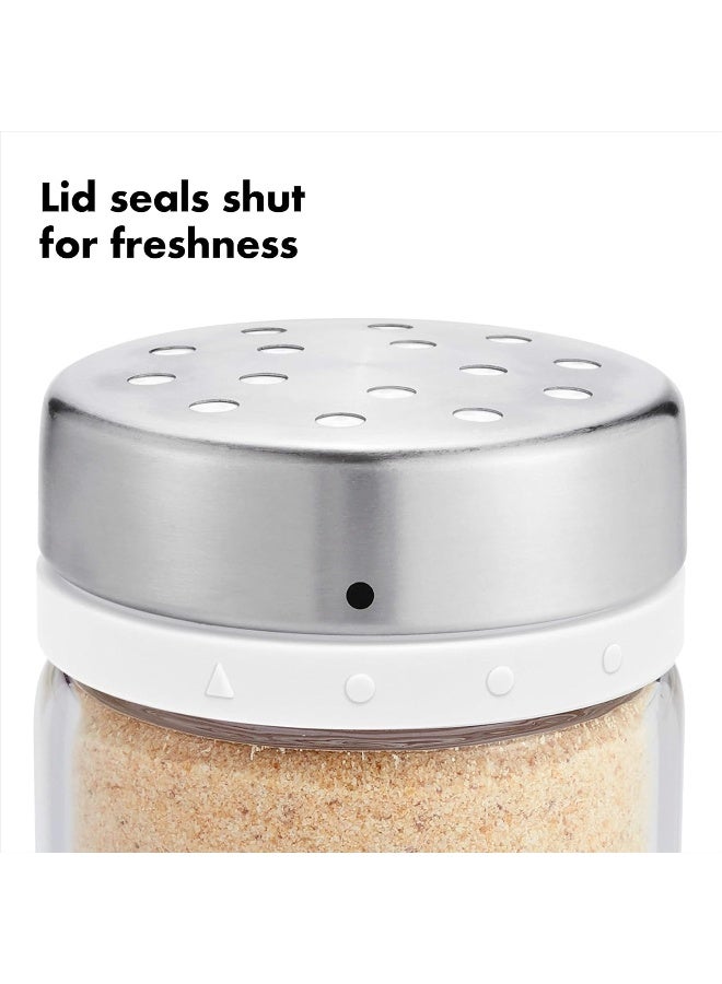 OXO OXO Good Grips Adjustable Glass and Stainless Steel Spice Shaker - For Herbs and More  - Image 4