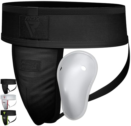 RDX Groin Protector Cup Men Boxing Kickboxing MMA Muay Thai Sparring Groin Guard Ventilated AdjustableKarate Fighting Training Underwear Jiu Jitsu BJJ Protection Boys Youth - Image 1
